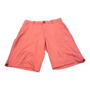 Thommy Bahama Coral Red‎ Mens SIze 34 Shorts Casual Golf Flat Front Comfort
